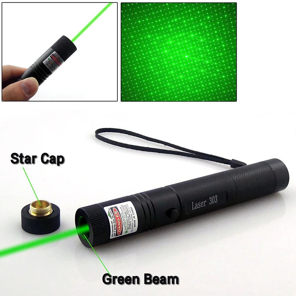 301 532Nm Green Laser Pointer Pen High Power Glare Outdoor Flashlight Professional Travel Indicator Hunting Laser Device