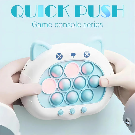 Animal Series Pop Push Game Machine Kids Cartoon Cute Fun Whac-A-Mole Squeezing anti Stress Sensory Bubble Pop Fidget Toy Gifts